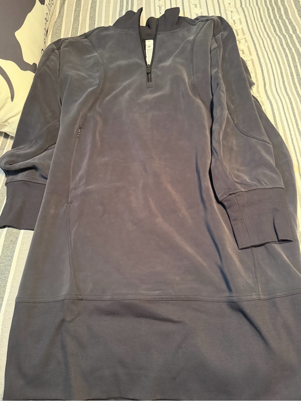 Women’s  Quarter-Zip lululemon soft stream dress - gray